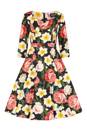 Marlowe Floral Swing Dress in Extended Sizing